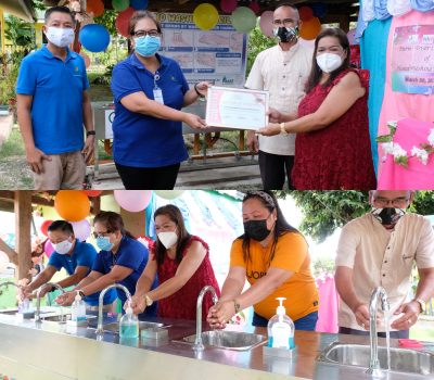 PFI turns over hand washing facility to Bilwang Elementary School